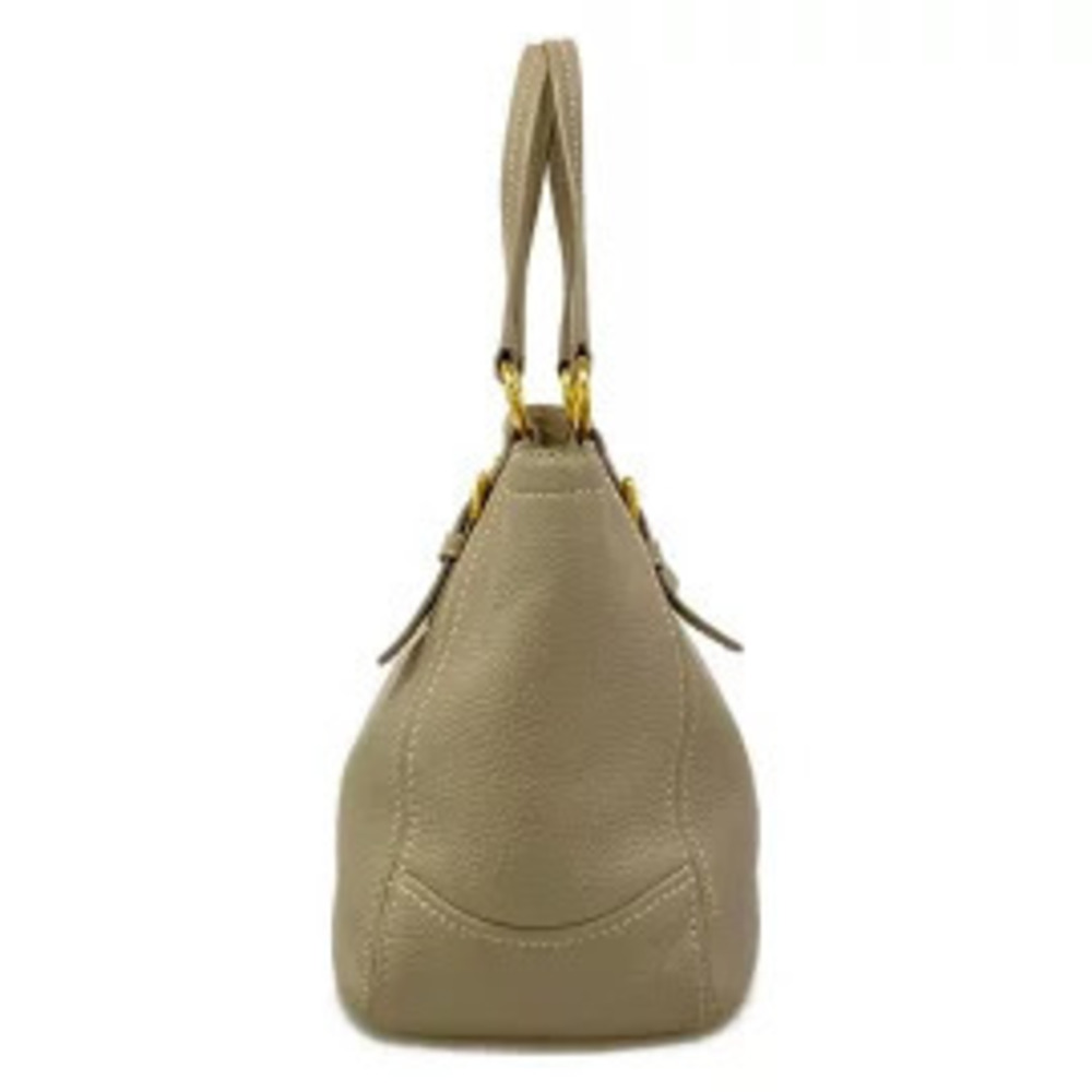 Prada Tote Bag Leather Gray